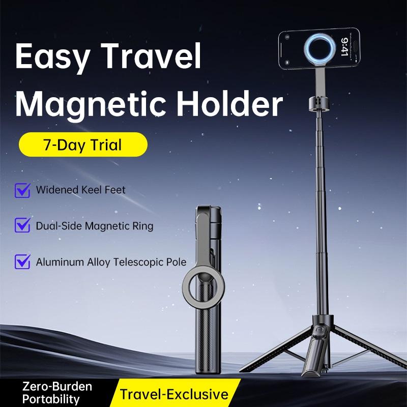 Magnetic Phone Tripod Wireless Phone Grip Selfie Stick Desktop Tripod
