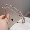 New French Super Double Row Rhinestone Women'S Hair Additions Elegant Temperament Retro Beaded Shiny Diamond Headband