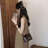 Fashion Design Flap Crossbody Bags PU Leather Versatile Saddle Bag Retro Bucket Bag  Girls