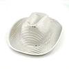 Pearlescent Finish LED Cowboy Hat Luminous Design Glowing Hat Cowgirl Hat  Carnival Party