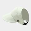 Empty Top Sun Hat for Women, Adjustable Straps Extended Brim Outdoor Hat, Lightweight Breathable Sun Protection Hat for Sports And Exercise