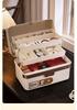 Lockable Storage Box for Home & Valuables, Portable Privacy Document Box for Students and Cars