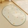 Simple Style Love Dog Bathroom Diatom Mud Water-absorbing Floor Mat Bathroom Door Quick-drying Anti-slip Foot Mat for Elderly Pregnant Women
