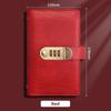 PU Leather Saving Money Notebook With Password Lock Banknote Colletion Booklet
