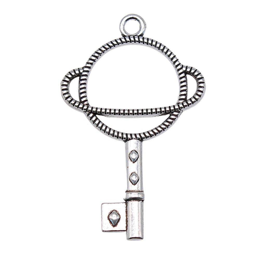 Geometric Openwork Resin Charms MOON HEART Pendants Multi Color Alloy Jewelry Component