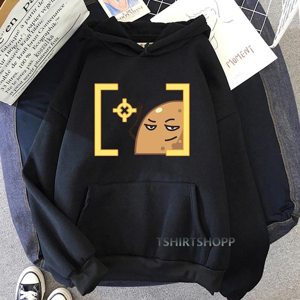 Penguin Hoodies 2022 Spring/Autumn Potato Aim Spray Women/men Sweatshirt Anime Valorant Hoodie Kawaii Clothing Unisex Sudaderas Unisex
