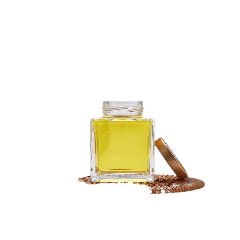 ZISIZ 180ml Transparenter Glas-Honigtopf, 4er-Pack