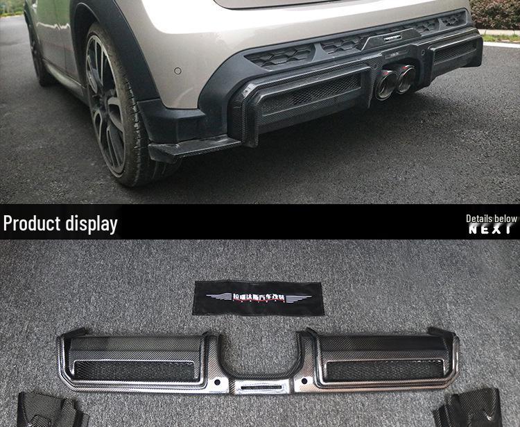 Suitable for 2021-2023 MINI COOPER S: Carbon Fiber Rear Diffuser for JCW F55, F56, F57 Models