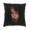 Bride Of Chucky Cushion Cover xcm Polyester Killer Doll Chucky Throw Pillow Case for Sofa Car Pillowcase Bedroom Decoration
