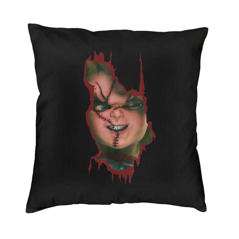 Bride Of Chucky Cushion Cover xcm Polyester Killer Doll Chucky Throw Pillow Case for Sofa Car Pillowcase Bedroom Decoration