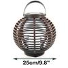 Solar Large Lanterns Outdoor Garden Hanging Lights Decorative Waterproof Flameless Candle Lamp for Desk Patio Courtyard