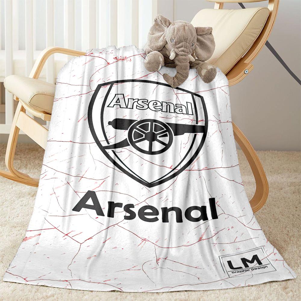 Arsenal Decke Weich Warm Gemütlich Geeignet für Bettwäsche Meeresufer Sofa für Alle Jahreszeiten Modern Bestes Feiertagsgeschenk für Freunde Familie