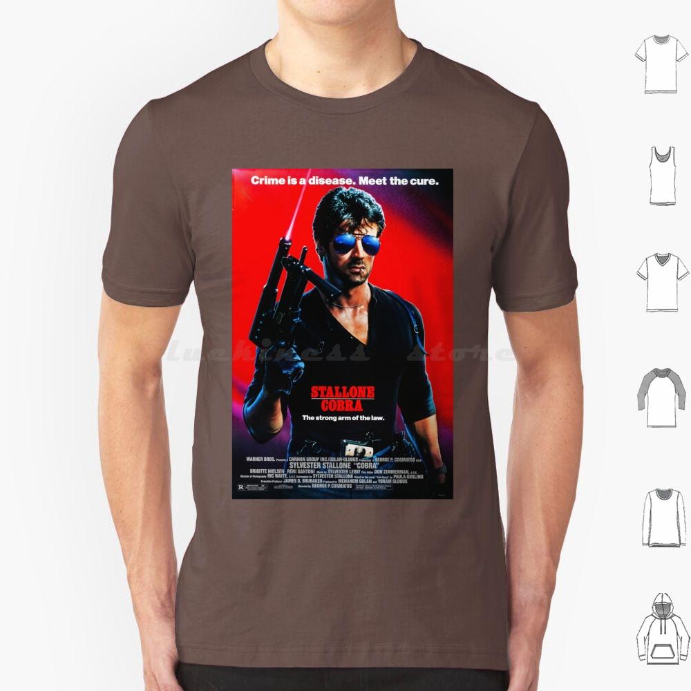 Poster T-Shirt Männer Frauen Kinder 6XL Action Boxen Cops Polizei Sylvester 90er 80er Filme Filme Vibes Cool Japanisch