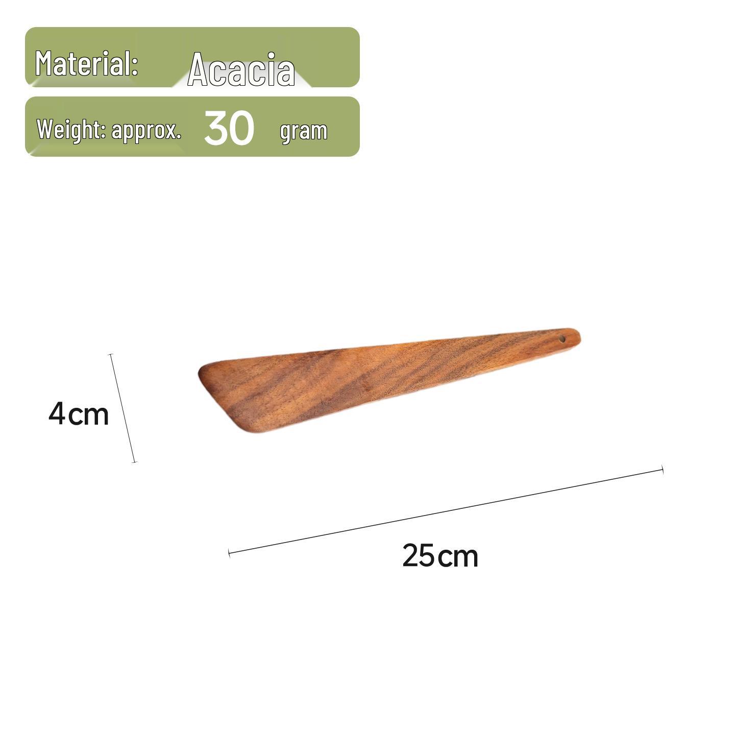 Acacia Wood Outdoor Pizza Spatula and Baking Scraper for Camping Cookware
