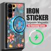 Magnetic Hard Matte Case For Samsung Galaxy S25 Edge S24 Ultra S23 S24 S25 FE S22 For Magsafe Flowers Plants Print Phone Cover