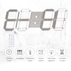 LED 3D White Shell RC Digital Wall Clock for Decor American Regulation
