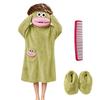 Kids Funny Big Mouth Pajama Loungewear Set with Shoes and Comb for Boys and Girls