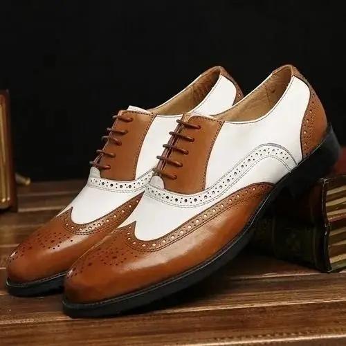 Fashion Male Casual Shoe Brogue Men's Leather Shoes Fashion 2024 New In Designer On Sale Classic Original Luxury Social Shipping Free Pu
