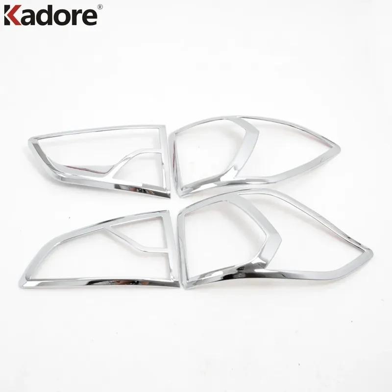 For Ford Ecosport 2013 2014 2015 2016 Chrome Car Rear Tail Light Lamp Cover Trim Taillight Frame Trims Exterior Accessories