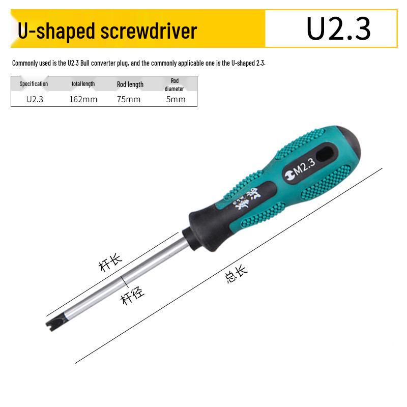 Multi-Shaped Screwdriver Set: Triangle, U, Y, Inner Cross, and Three-Edged Heads for Household Use
