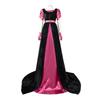 Bridgerton Vestito Set Due Pezzi Abito Medievale Abito Lungo da Donna Allacciatura Abbigliamento Vestito Vintage