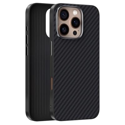 ABEEL For iPhone 16 Pro Max Case Compatible with MagSafe Carbon Fiber Texture Back Cover