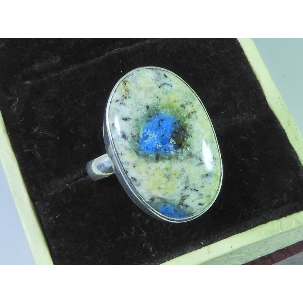 

Natural K2 Jasper Solid 925 Sterling Silver Handmade Oval Ring Size US-09 MK-09
