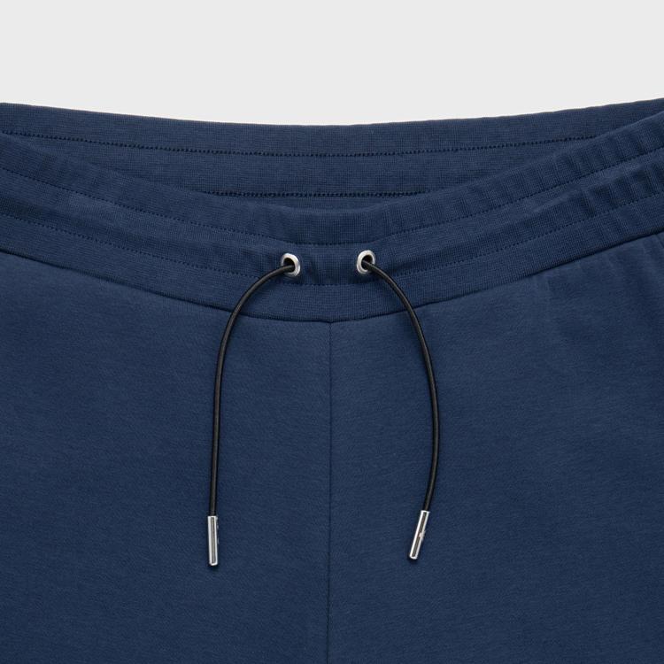 Emporio Armani EA7 Letter Logo Pattern Printed Drawstring Casual Pants Men bottoms Navy-Blue 3DPP78-PJUEZ-1554