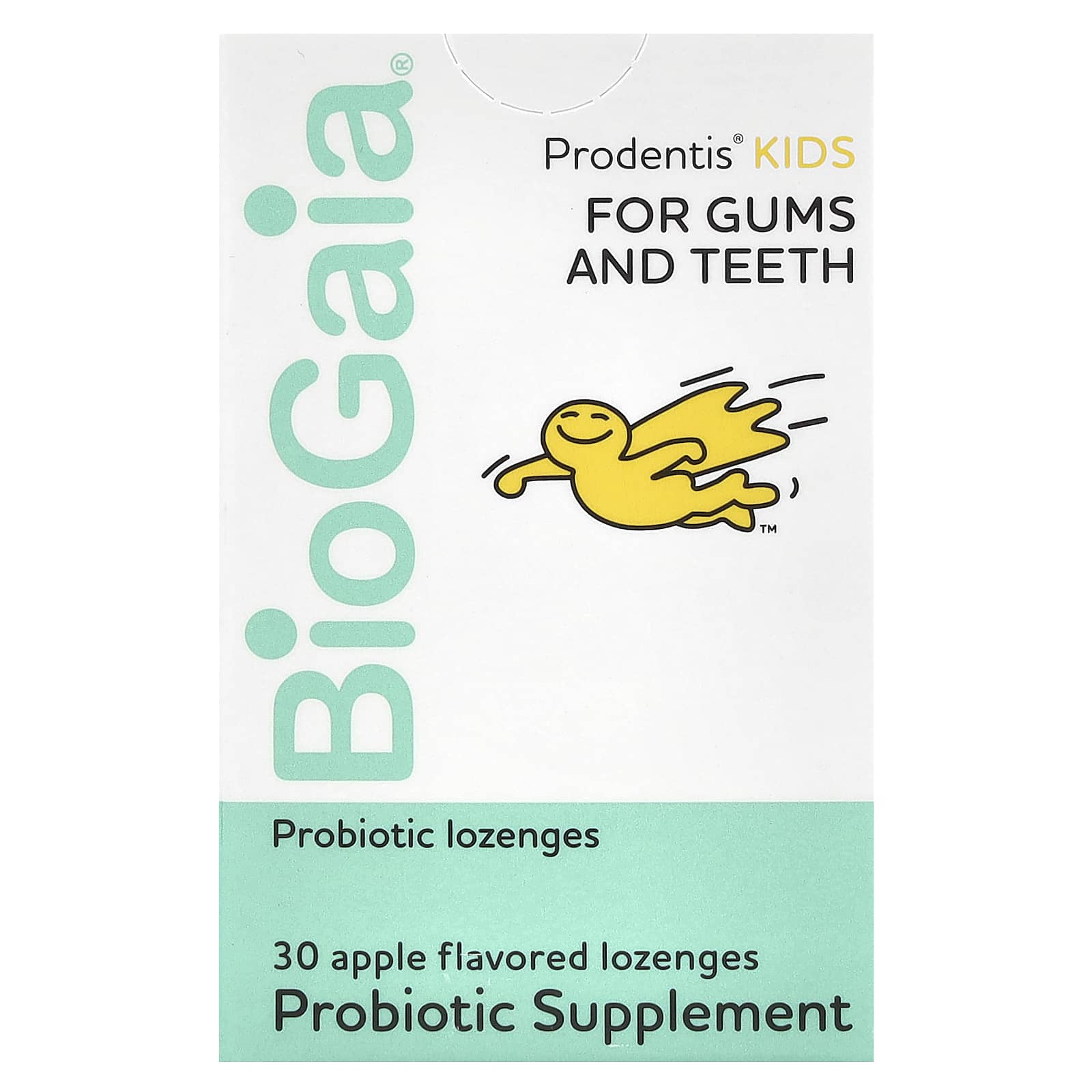 

BioGaia, Prodentis Children s, Probiotic Lozenges, Apple Flavor, 200 Million CFU, 30 Lozenges