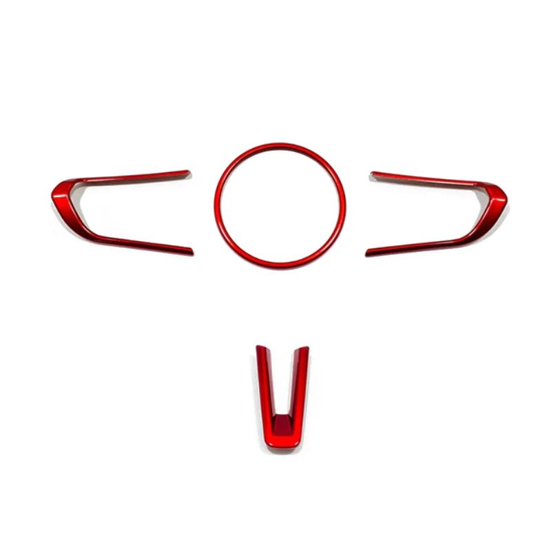 For Mazda 3 Axela BP CX-30 DM cx-50 -  Steering Wheel Trim Circle Sequ Ring Cover Button Decoration Sticker