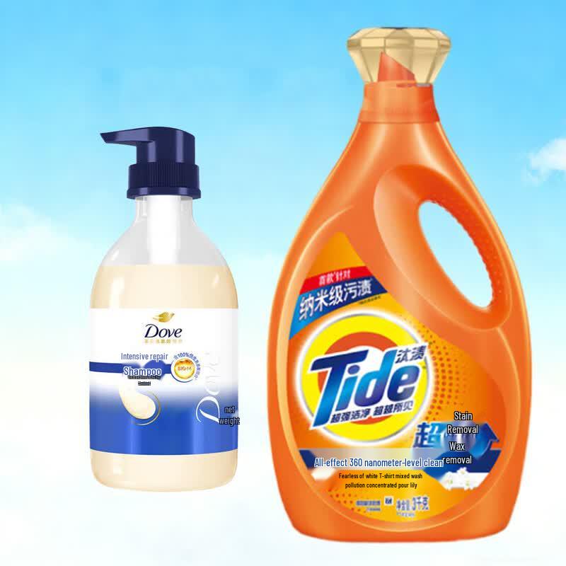 

Dove Intensive Nourishing Shampoo 460g & Tide Detergent 3KG Bundle