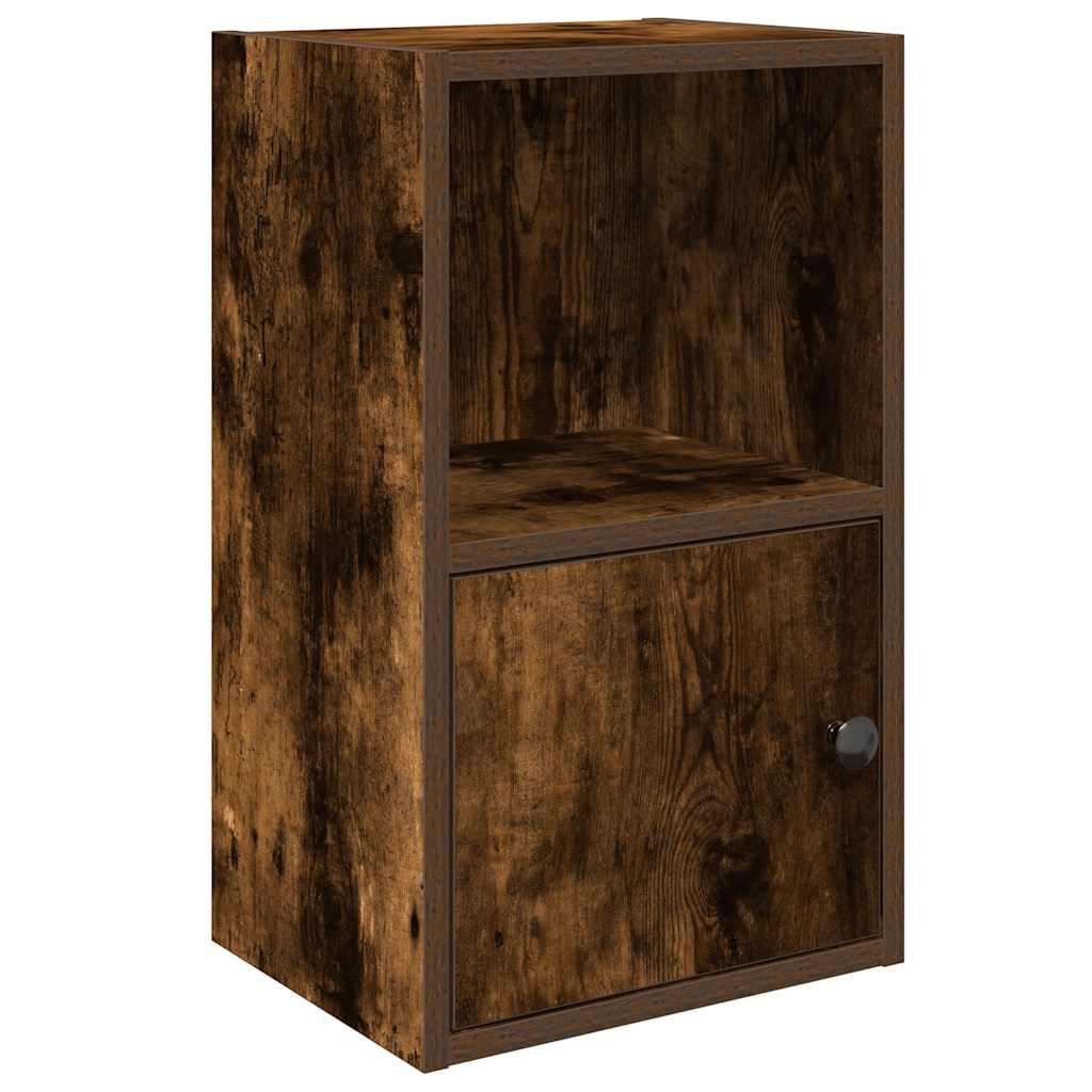 Bookshelf Smoked Oak Finish 31 x 24 x 52 cm Engineered Wood