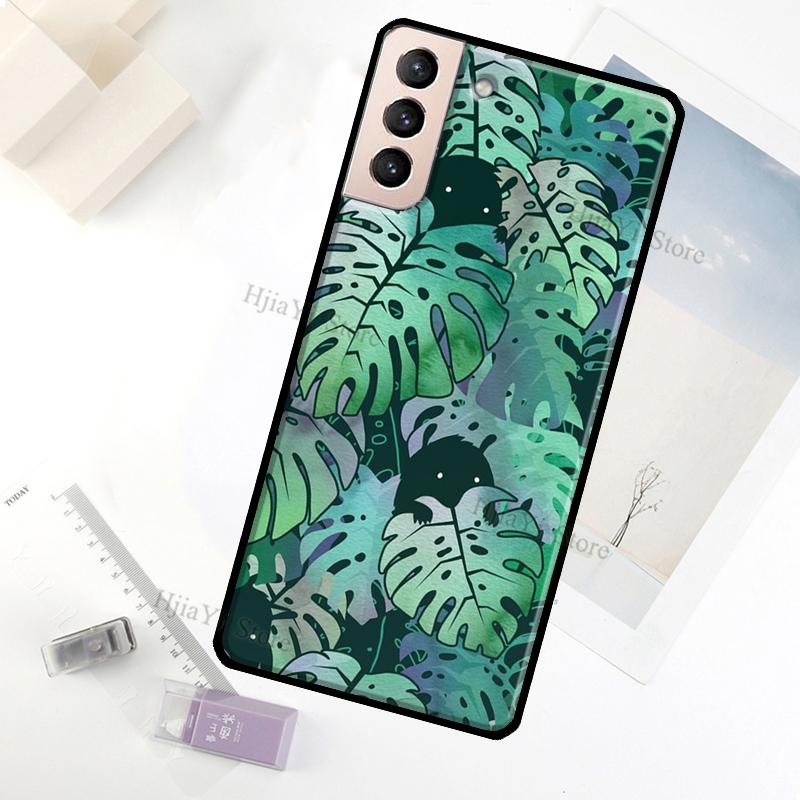 

Чехол Leaves Monstera Green для Samsung Galaxy S20 FE S8 S9 S10 Plus Note 10 Note 20 S22 Ultra S21 FE задняя крышка Note 20 Ultra