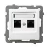 Ospel AS White - Computer Socket Cat.5e GPK-2G/K//00