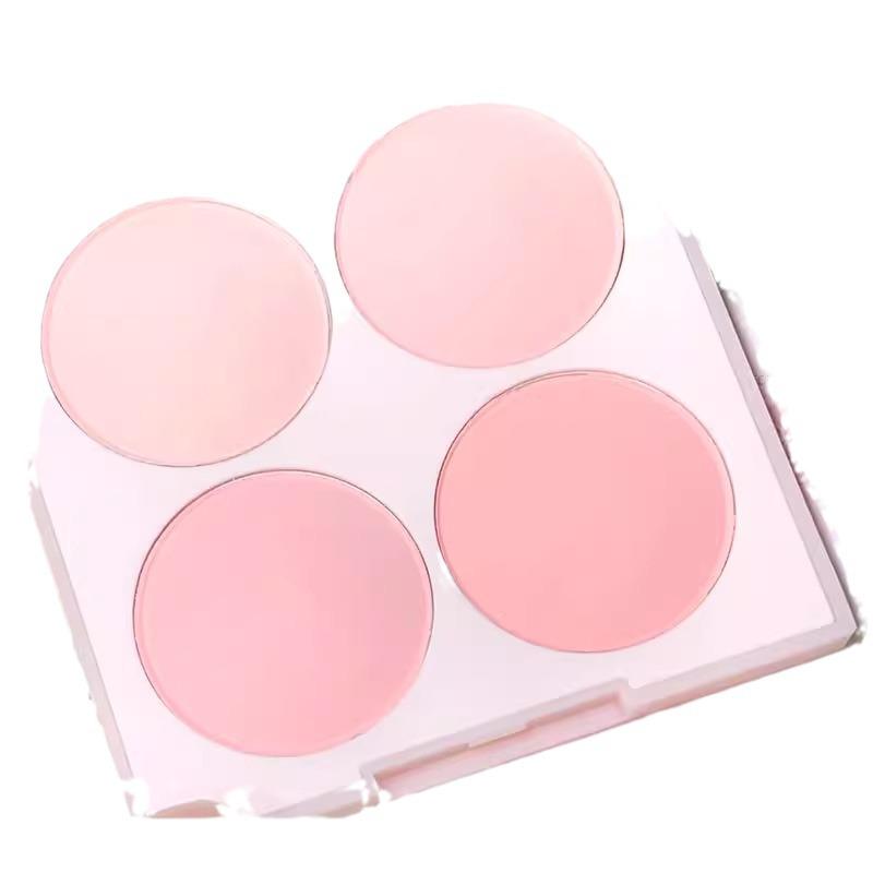 Capel Summer Shades 4-Color Eyeshadow & Blush Palette with Peach Rouge & Highlight Contour for Students