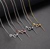 Universal DIY Adjustable Clavicle Cross Chain Necklace for Women