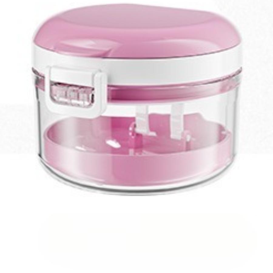 

Portable Invisible Aligner Case - Orthodontic Retainer Storage Box with Cleaning Function Travel-Friendly Denture Organizer рожевий