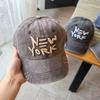Retro Washed Cotton Baseball Hat For Women Men NEW YORK Embroidery Peaked Cap Outdoor Casual Adjustable Sun Hats