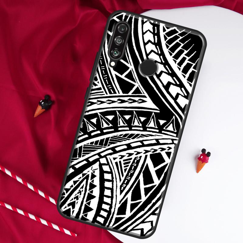 Maori Polynesian Samoan Tribal For Huawei Nova 12i 11i 8i 12s 9 10 SE Y90 Y60 Y70 Y72 Y61 Y91 P20 P40 P30 Lite P60 Pro Case
