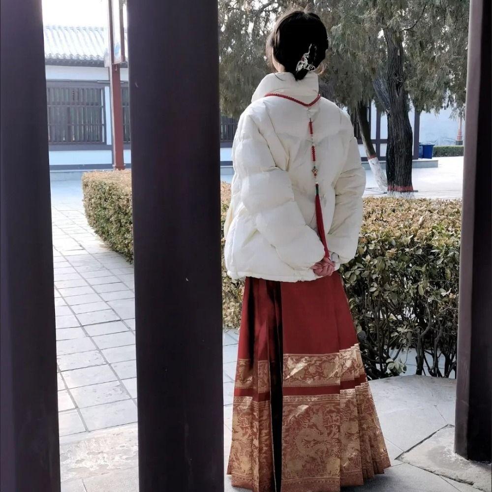 Chinese Style Hanfu Ruyi Pendant Tang Ming Song Dynasty Long Tassel Necklace  Hanfu