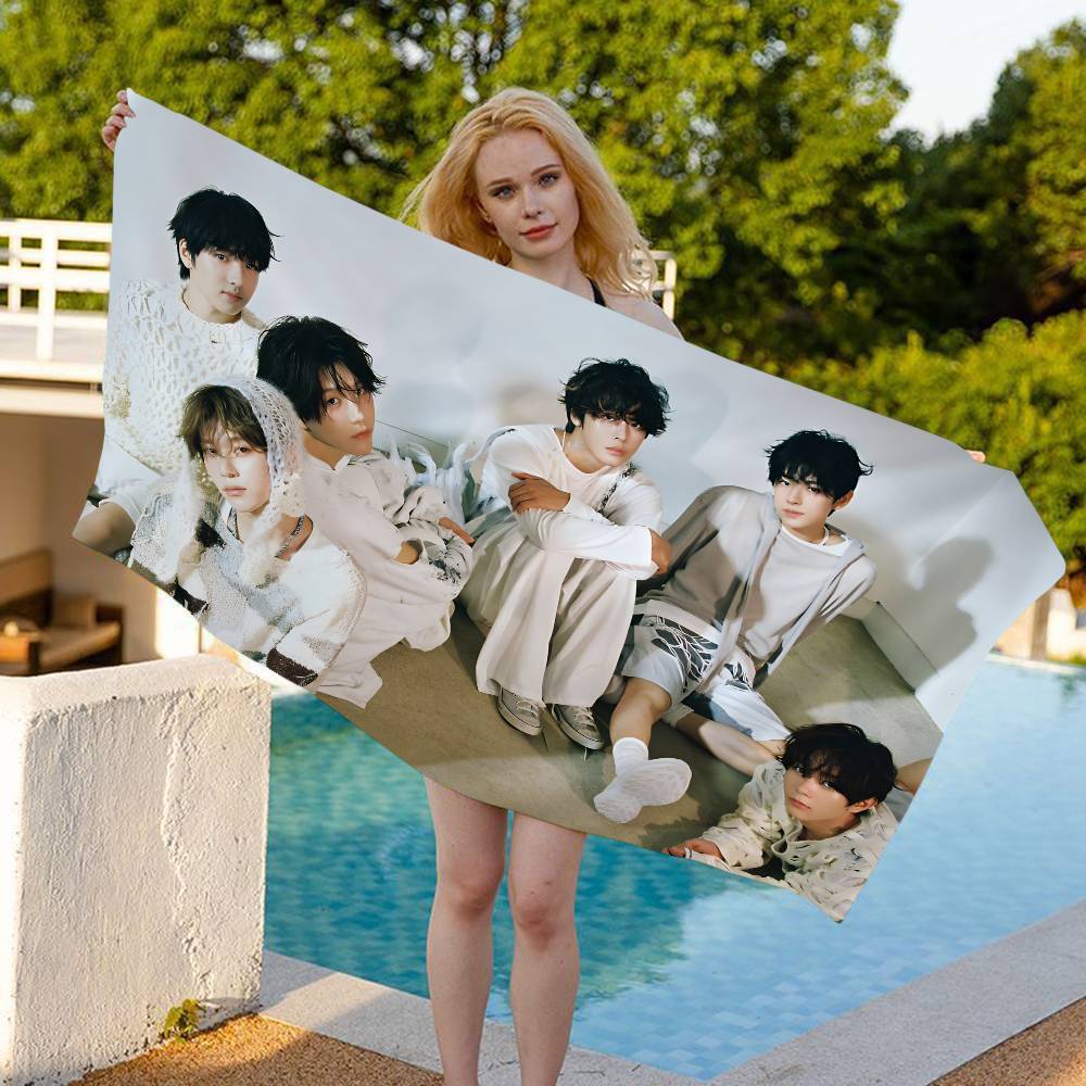 Boy Band N-Nct Wish Singer Microfiber Beach Towel Absorbent Quick Dry Soft Yoga Swimming Resort Mountain Climbing Towel