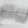 Modern Bathroom Storage Rack Stainless Steel Square Wire Basket  Desktop Organizer