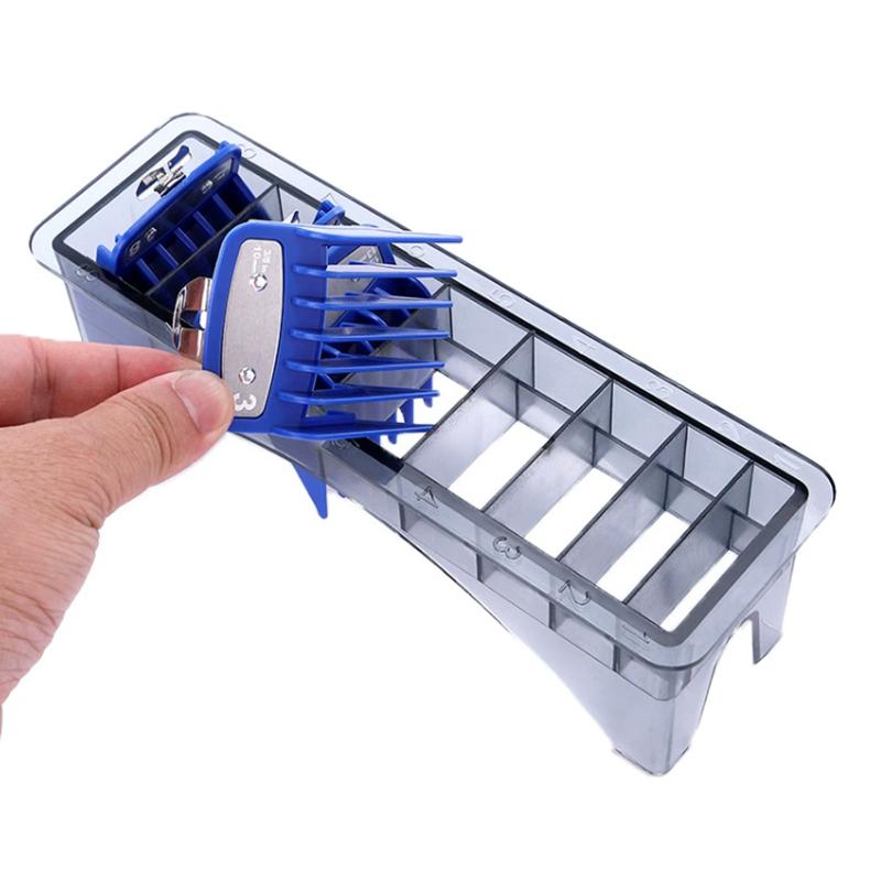 8/10 Grid Hair Clipper Storage Organizer Box Limit Comb Holder Hairdressing Salon Tool Special Accessories Case