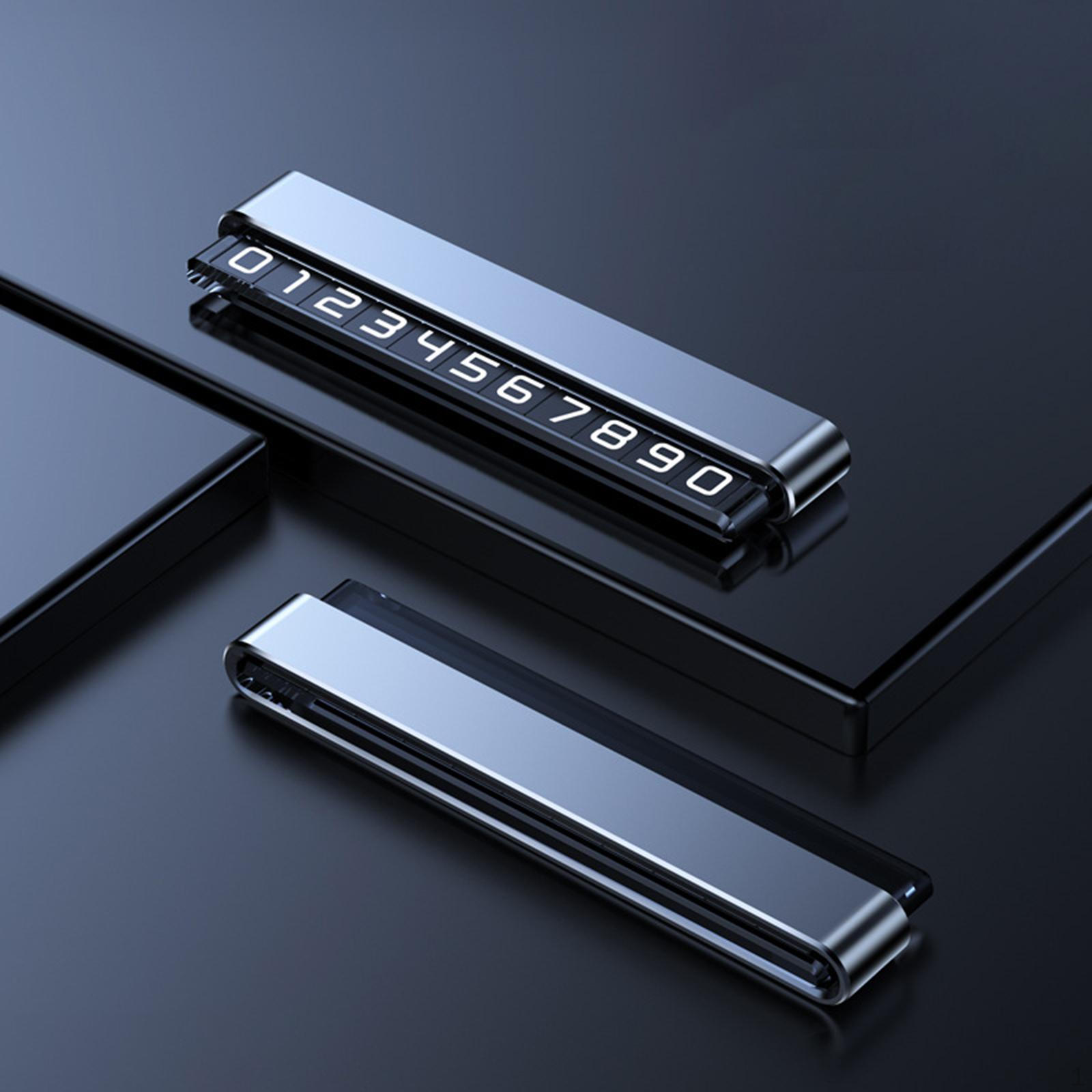 

Автомобільний телефонний номер картки з алюмінієвого сплаву автомобільного інтер єру для паркування