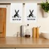 Easter Kitchen Towels with Watercolor Flowers, Rabbits, Eggs, and Tulips