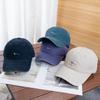 New Product Simple Letter Embroidery Baseball Cap Men's and Women's Pure Cotton Breathable and Versatile Face Small Sunshade Cap
