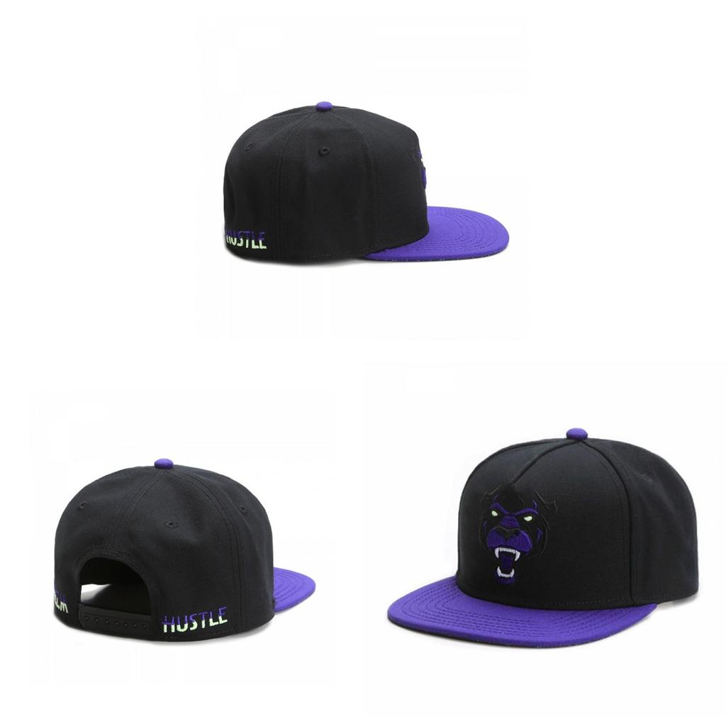 Cartoon Purple Leopard Baseball Cap With Embroidery For Summer Adult Fashion Casual