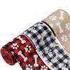 Handmade Gifts Ribbon Christmas Tree Decoration Ribbon Christmas Plaid Dog Paw Pattern DIY Ribbon Christmas Tree Decor 5 Yard