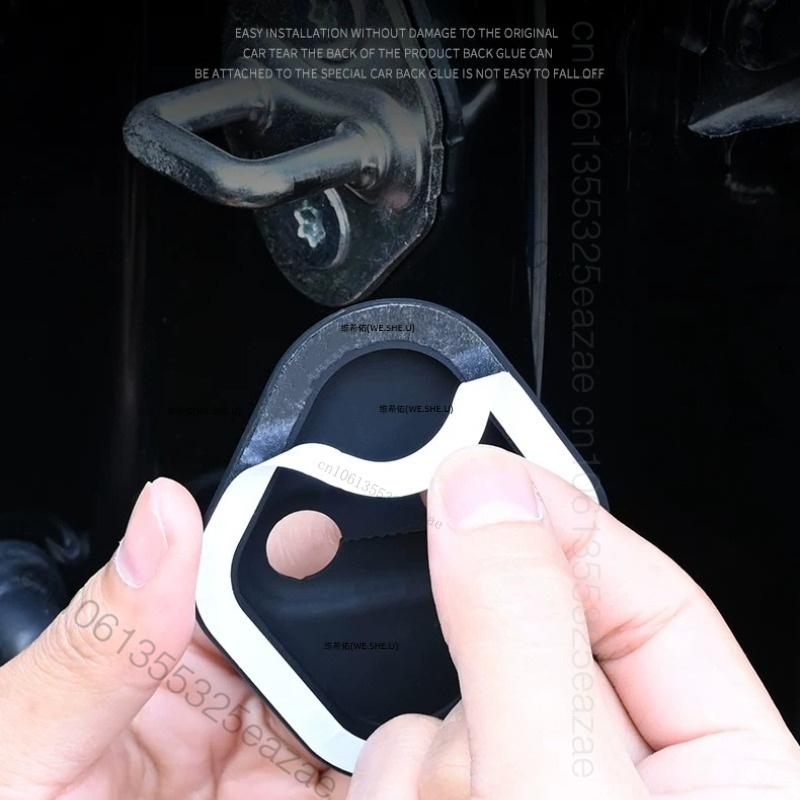 4Pcs Silicone Car Door Latch Cover For Chery Jetour G700 Anti-Rust Dustproof Door Lock Protective Cove Interior Parts