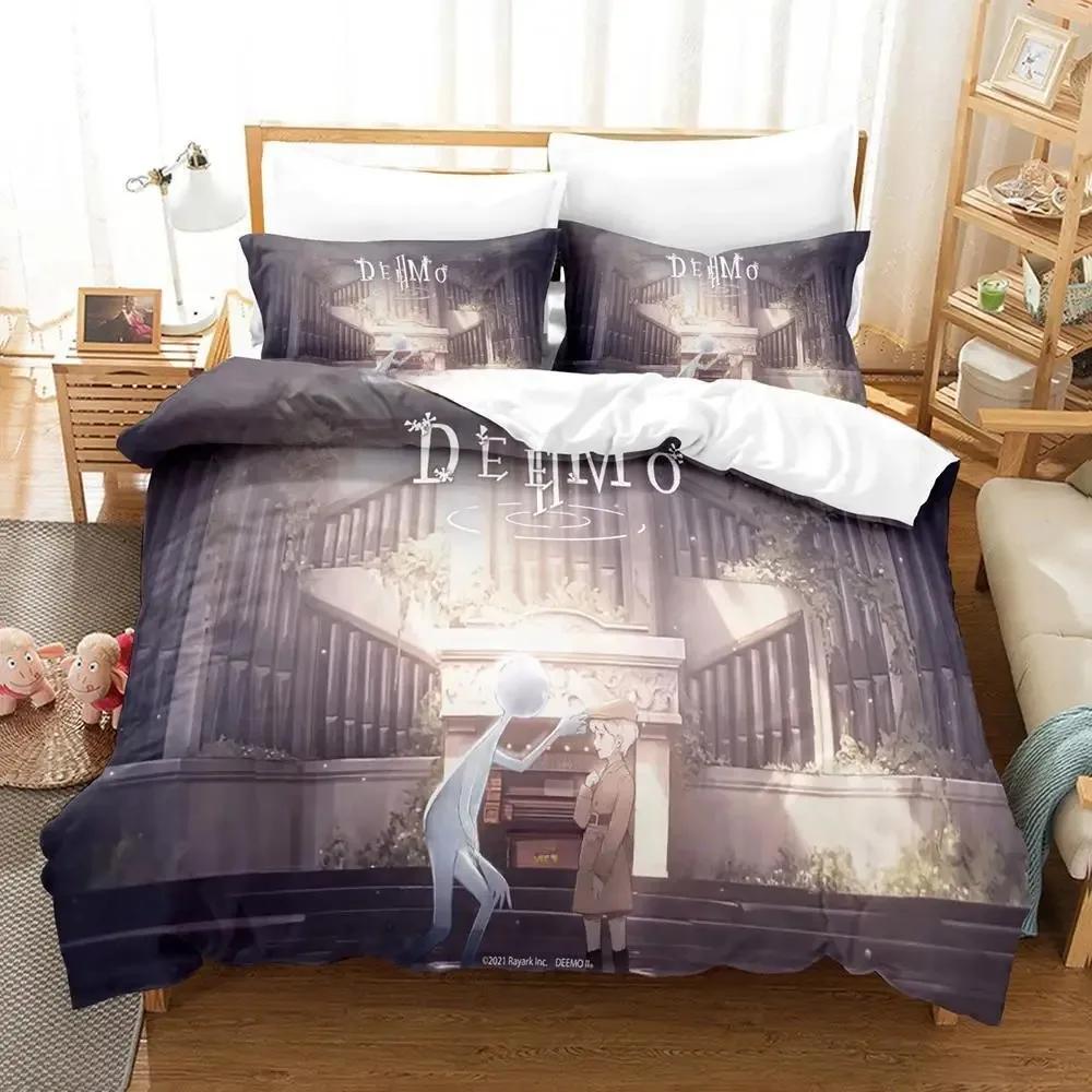 

Game DEEMO II Bedding Set Single Twin Full Queen King Size Bed Set Adult Kid Bedroom Duvet cover Sets 3D Anime Bed Sheet Set EU Single(135*200cm)3pcs